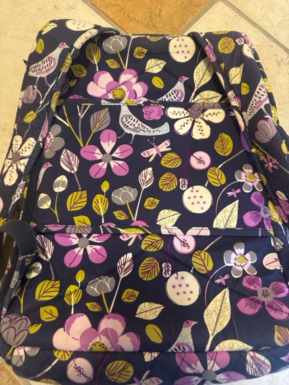 Bradley Campus Backpack in Nightingale floral print RETIRED PATTERN - Picture 3 of 9